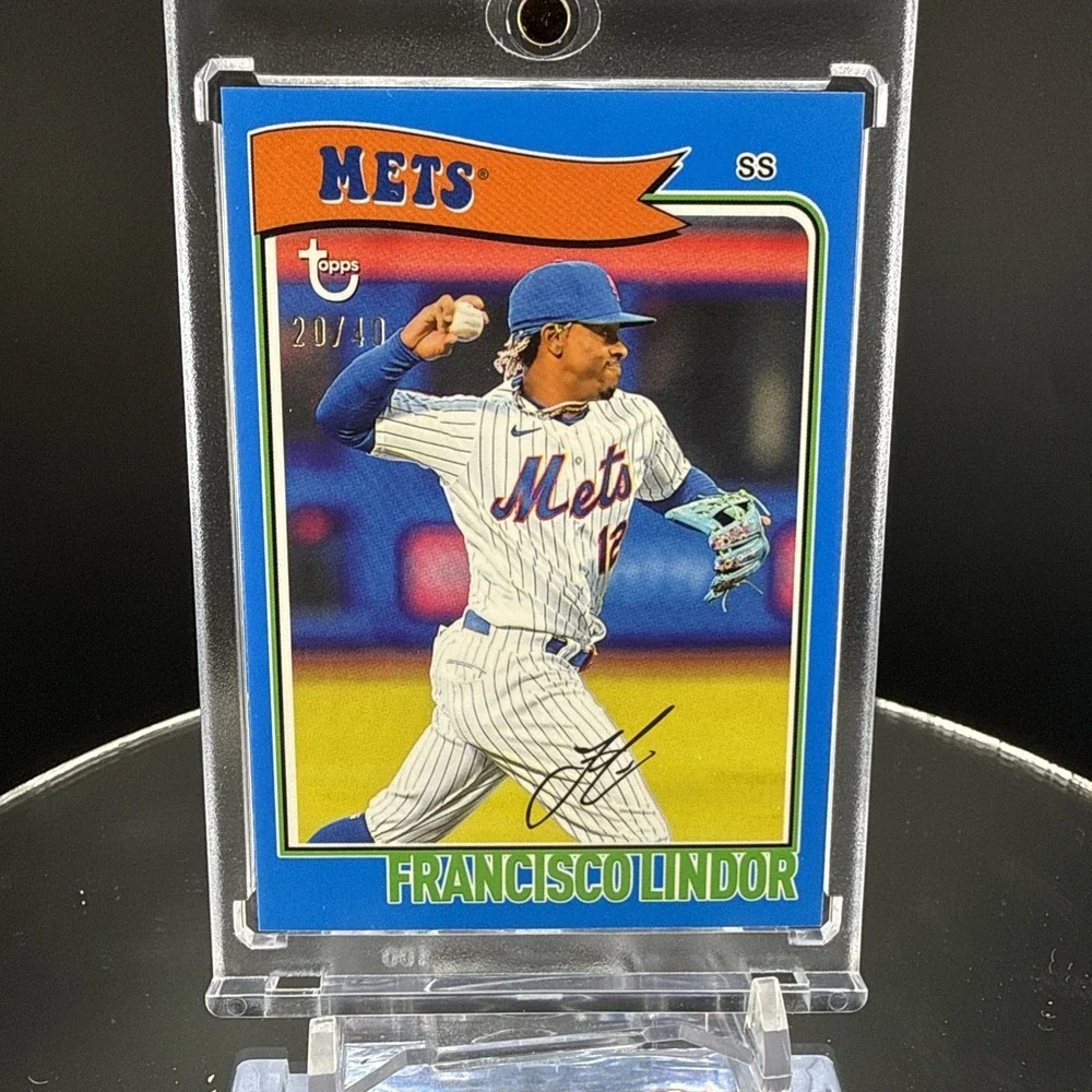 2023 Topps Brooklyn Collection Francisco Lindor New York Mets Blue /40